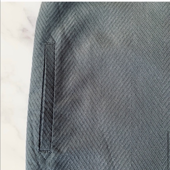 Costume National Chevron Texture Black Pencil Skirt Size Medium - Picture 5 of 7
